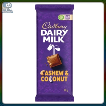 Cadbury Slab Chocolate Cashew & Coconut 80g