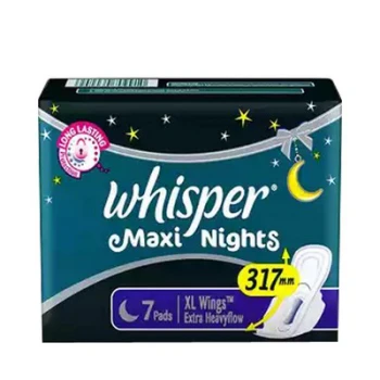 Whisper Maxi Nights Wings Sanitary Napkins XL 7 pads