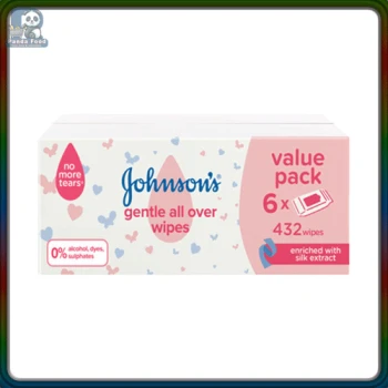 JOHNSONS Baby Wipes Gentle 432's