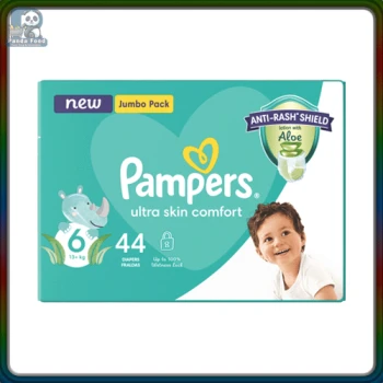 PAMPERS BABY NAPPIES Jumbo PACK X-LARGE SIZE 6  44`s