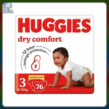 HUGGIES Nappies Disposable Dry Com Jumbo Size-3 76's