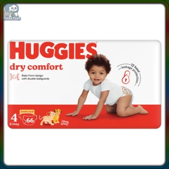 HUGGIES Nappies Disposable Dry Comfort Jumbo Size-4 66's