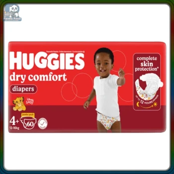 HUGGIES Nappies Disposable Dry Comfort Jumbo Size-4+ 60's