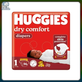 HUGGIES Nappies Dry Comfort Jumbo Size-1 96's
