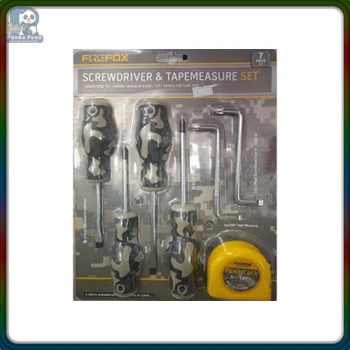 Screwdriver & Tape Measure 7 Piece Set