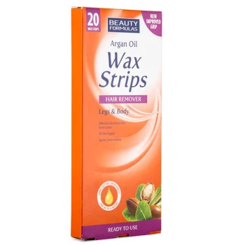 Beauty Formulas Argan Oil Wax Strips 20Pcs