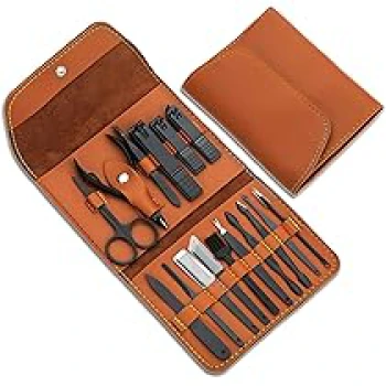 Manicure Set Leather Bag