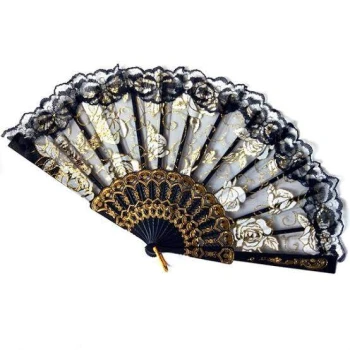 Folding Hand Fan Hat pakha for woman