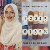 Plain cotton hijab