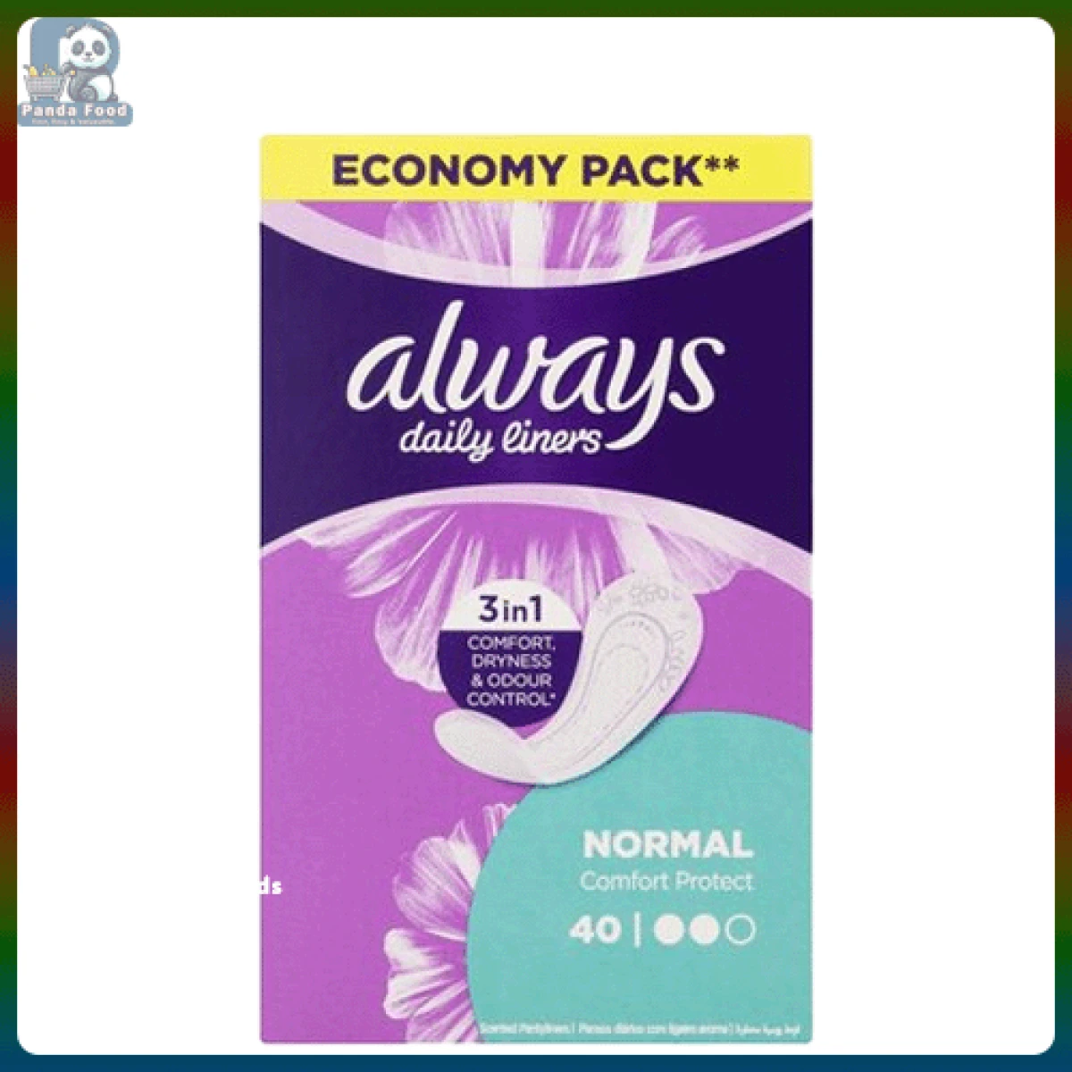 Always Pantyliners Normal Unscented 40's