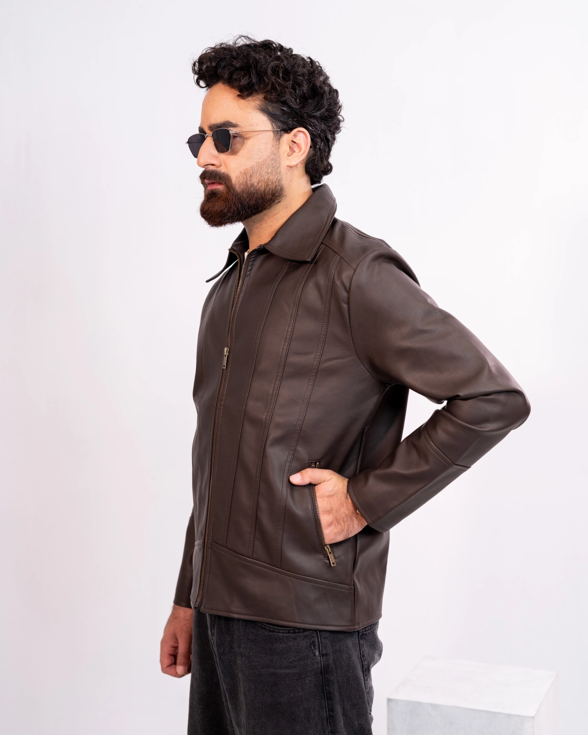 ARZAAL'S THE RICH DARK CHOCOLATE LEATHER JACKET ST5