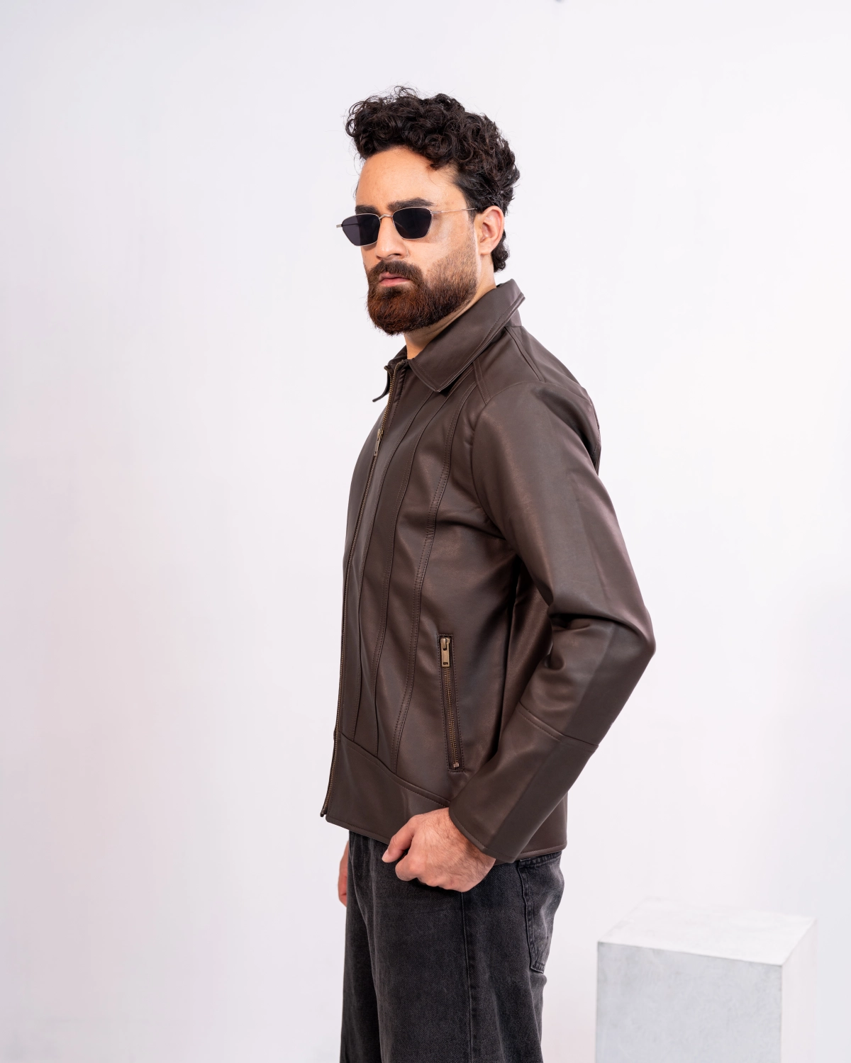 ARZAAL'S THE RICH DARK CHOCOLATE LEATHER JACKET ST5