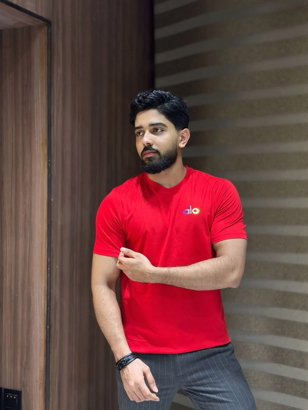 ALO Men's Solid Basic T-shirt